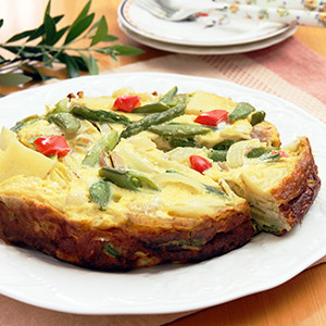 季節野菜のクリーミースパニッシュオムレツの画像