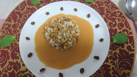軽い納豆ともち麦のデザート、甘酒のかほり