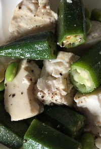 豆腐の夏サラダ