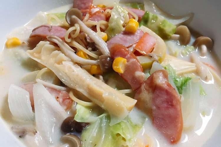 ワンパン 野菜たっぷりのクリームスパ レシピ 作り方 By ふみもり クックパッド 簡単おいしいみんなのレシピが360万品