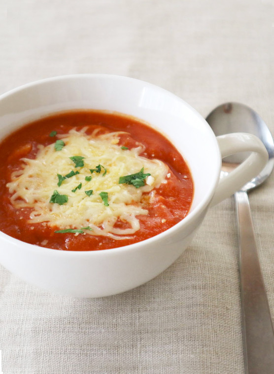 トマトとコーンミールのまろやかスープ♡の画像
