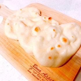 材料4つ!簡単!ナンのような餅せんべい!