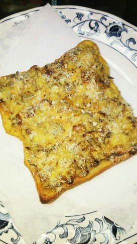 納豆しらすチーズコロッケ風トースト