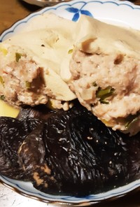高野豆腐と干し椎茸の炊き合わせ