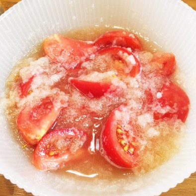 暑い夏にぴったり♡簡単トマトの土佐酢和えの写真