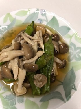 しめじとししとうのレンチン煮浸し