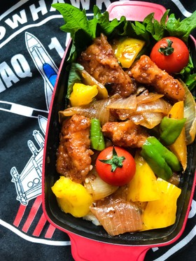 簡単な酢鶏お弁当