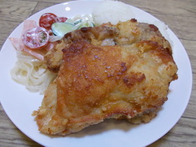 鶏ももの丸揚げ☆簡単・ご馳走・唐揚げ☆