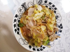 簡単に♪豚バラ肉とキャベツの回鍋肉