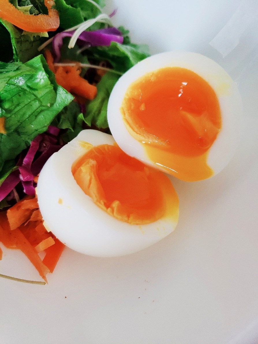 半熟ゆで卵、煮卵が綺麗に出来る方法の画像