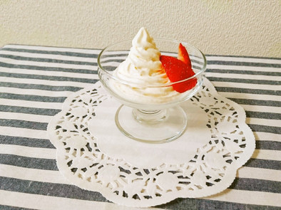 [低糖質] 手作り豆乳ソフトクリームの写真