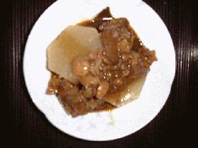 ★味噌すじコンのホクホク大根!!<味噌おでん>★