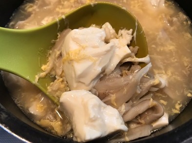 豆腐と舞茸のボリュームスープの写真
