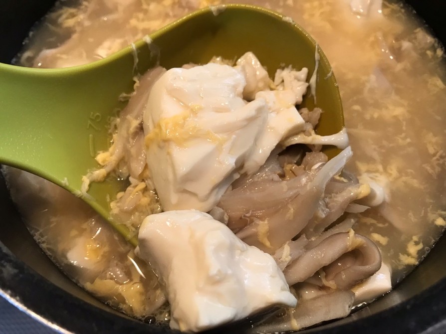 豆腐と舞茸のボリュームスープの画像