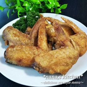 目分量で簡単OK~♪手羽先の塩胡椒唐揚げ