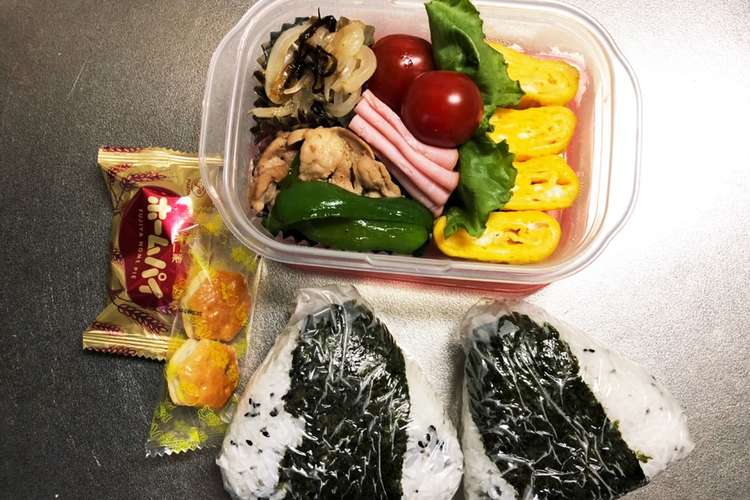 旦那弁当306 簡単におにぎり弁当 レシピ 作り方 By のんのんノンタロス クックパッド 簡単おいしいみんなのレシピが354万品