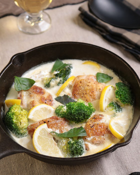 鶏肉のあっさり♪豆乳チーズクリーム煮