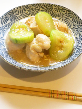☺簡単和食♪白瓜と鶏もも肉の味噌炒め☺