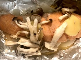 鮭のホイル蒸し