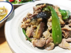 豚肉と茄子の味噌炒め