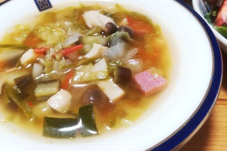 夏野菜たっぷりダイエットスープ レシピ 作り方 By Sato3108e クックパッド