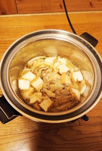 電鍋で簡単！白菜、豚肉、厚揚げのスープ煮