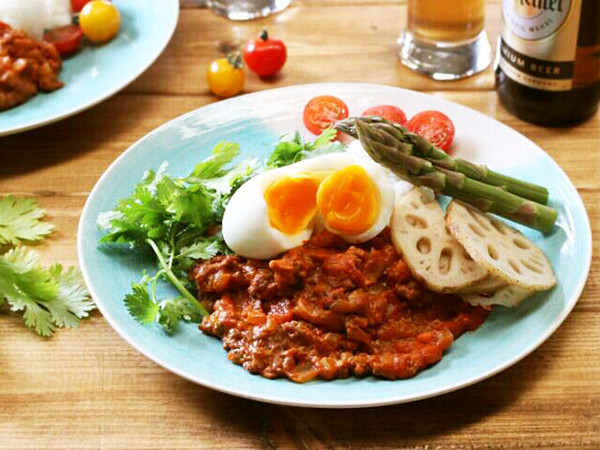 父の日は、時短10分で作るキーマカレー!