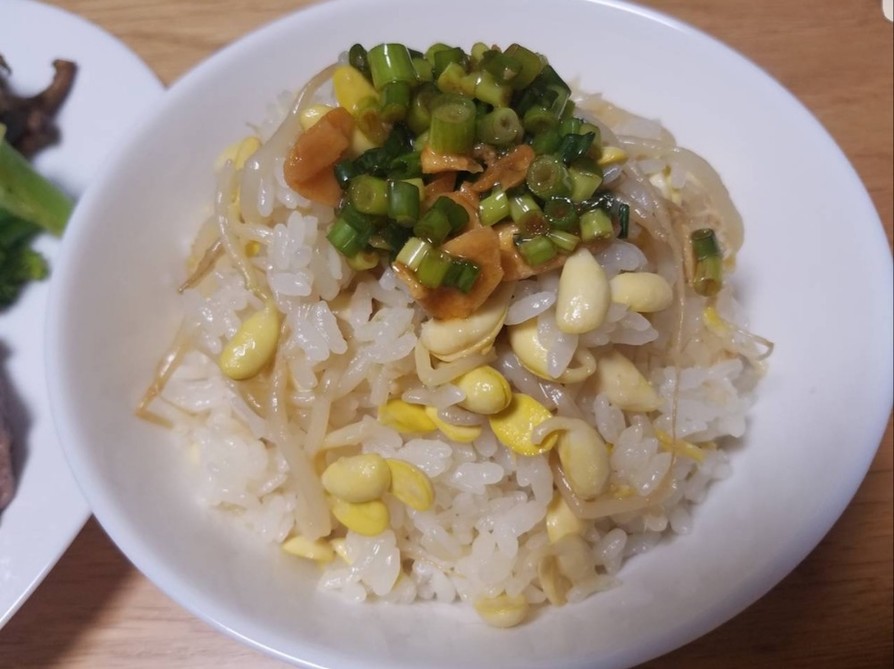 【韓国料理】豆もやしご飯の画像
