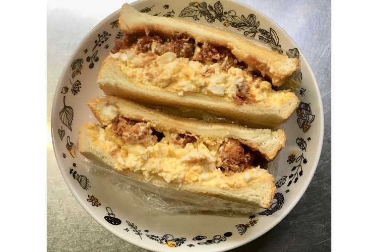 残り物 豚カツサンド タマゴサンド レシピ 作り方 By 栗のトゲ クックパッド 簡単おいしいみんなのレシピが371万品