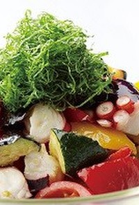 旬野菜と蛸のサラダ
