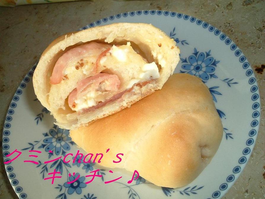ベーコン＆エッグロールパン　～中力粉で～の画像