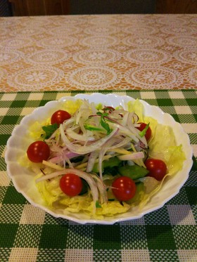 新玉ねぎのサラダ