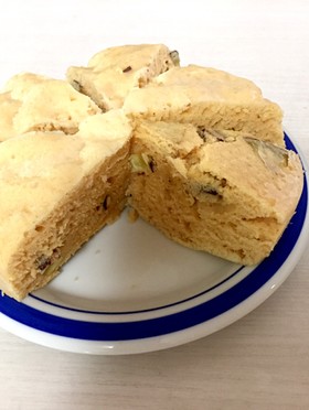 HMで簡単★きな粉とさつまいもの蒸しパン