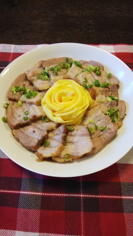 バラとバラ肉の塩焼き