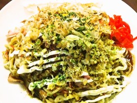 簡単すぎる!お好み焼き風パスタ