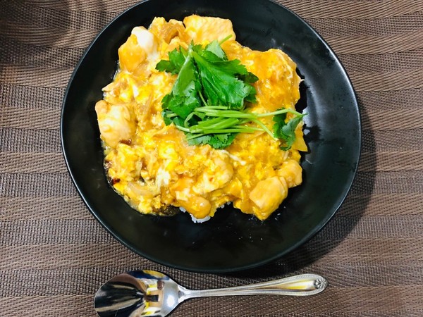 鶏むね肉の親子丼
