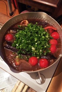 鬼ねぎ黒酢鍋