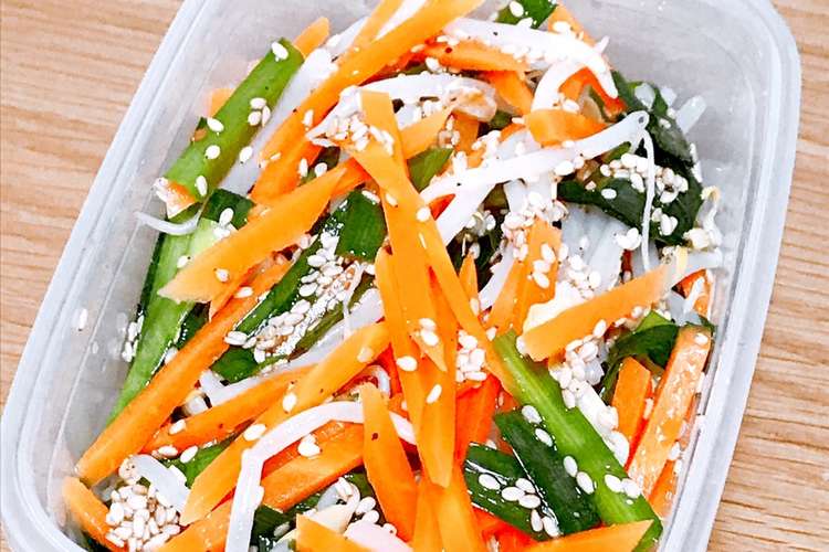 豆もやしとニラとにんじんのナムル レシピ 作り方 By Izumealove クックパッド 簡単おいしいみんなのレシピが353万品