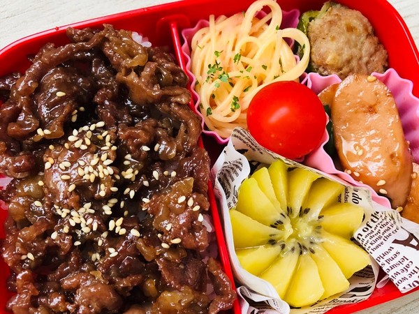スタミナ満点☆牛肉のしぐれ煮弁当