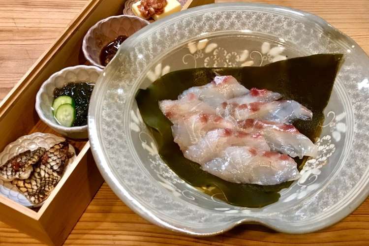 黒鯛の昆布締め レシピ 作り方 By 新茶小姐 クックパッド