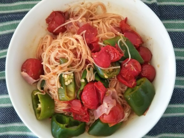 今年のそうめんチャンプルー