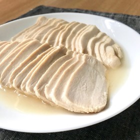 レンジでサラダチキン☆レモンだれ