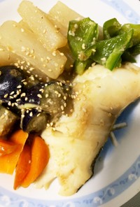 煮崩れしにくい鱈と野菜の味噌煮付け