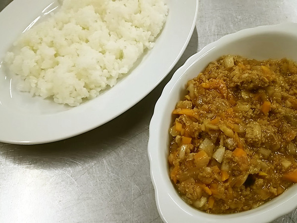 みんな大好き☆ポリ袋でキーマカレー
