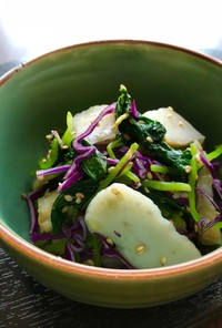 蒲鉾と三つ葉の山葵胡麻和え☘簡単・副菜