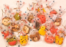 型なし☆可愛いカラフル動物クッキー☆