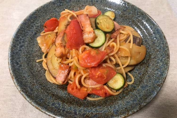 なすとズッキーニのトマトパスタ レシピ 作り方 By すきま クックパッド 簡単おいしいみんなのレシピが359万品