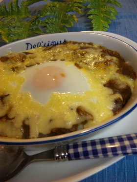 残ったカレーで♡超簡単ドリア