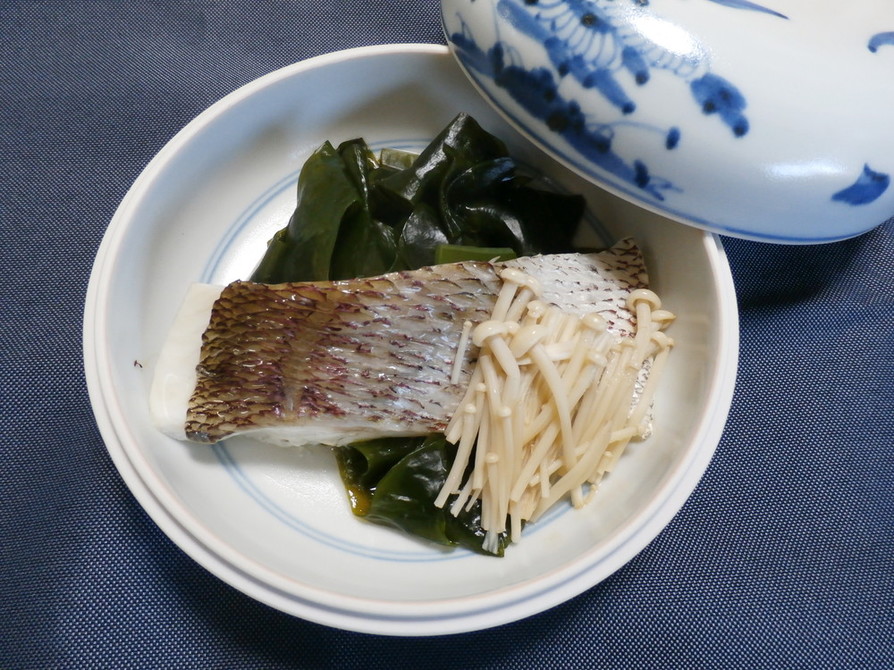 鯛とえのきの酢味噌かけの画像