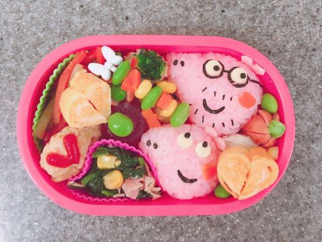 ペッパピッグ キャラ弁 デコ弁 レシピ 作り方 By もこにゃん